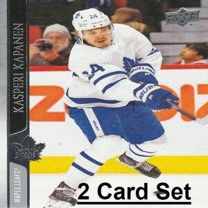 Kasperi Kapanen Toronto Maple Leafs Hockey Card Collection - 2 Card Set